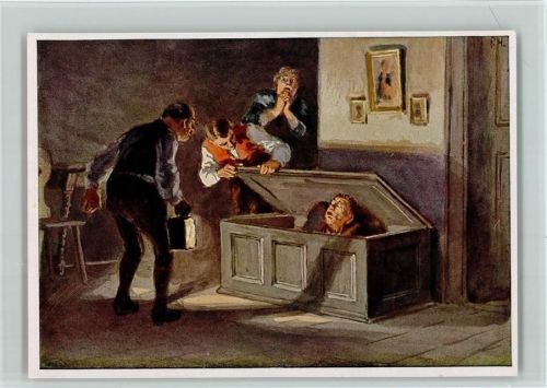Der kleine und große Claus Sammelbild Deutsche Märchen Gruppe 12
