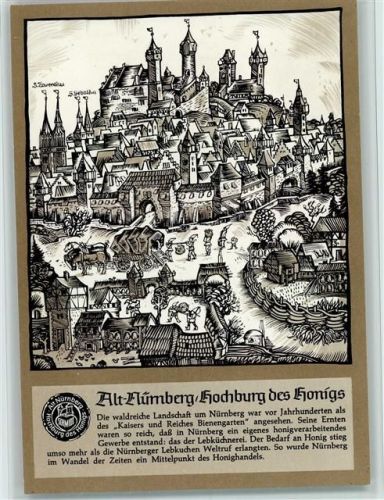 90402 W8500 Nürnberg Künstlerkarte Alt-Nürnberg Nr. 2 AKU2