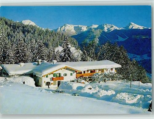 83486 W8243 Ramsau b. Berchtesgaden - Berggasthof Pension Zipfhäusl Winteraufnahme AKU2