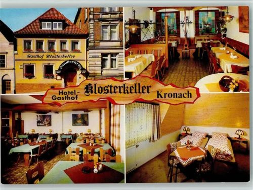 Kronach Hotel Gasthof Klosterkeller Innenaufnahmen 4-Bildaufnahme