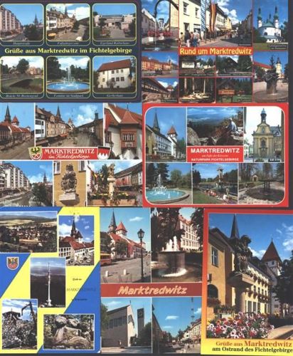 95615 W8590 Marktredwitz - Lot mit 8 AK (eine doppelt)