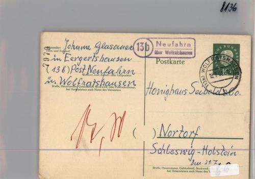 Neufahrn Landpoststempel