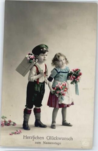Kind Namenstag, Fotokarte