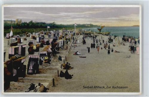 Ahlbeck Meer Strand Flagge