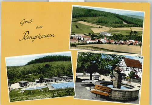 Rengshausen Brunnen Schwimmbad Haus Feld