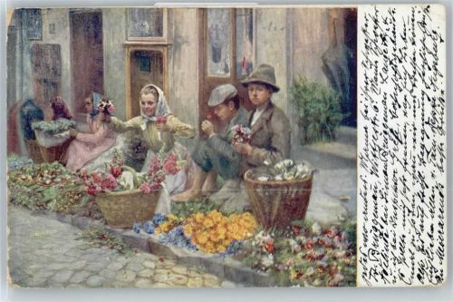 No.533 , Blumenverkäufer AKU2