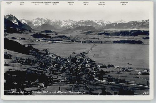 Oberstaufen Fliegeraufnahme Berg Panorama