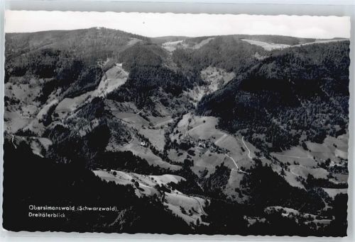 Obersimonswald Berg Tal Panorama Wald Feld