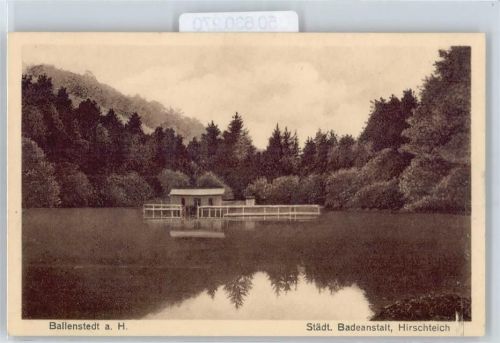 Ballenstedt BAdeanstalt, Hirschteich