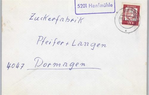 Hanfmühle Landpoststempel