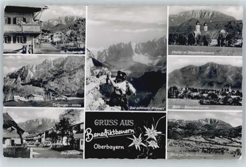 Benediktbeuern gel. 7.7.59, Edelweiss, Ob. Dorfstrasse, Tutzinger-Hütte, Benediktenwand, Kloster