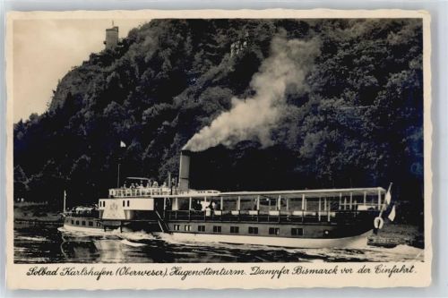 Bad Karlshafen Schiff, Hugenottenturm, Dampfer