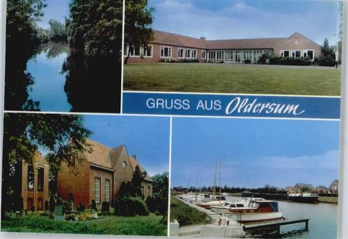 Oldersum Kirche, Schule, Hafen