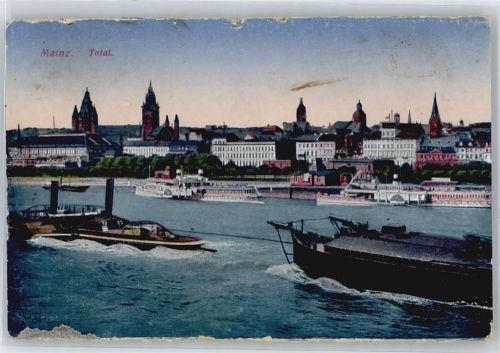 55116 W6500 Mainz a Rhein Gebrauchsspuren Schiff, Kirche