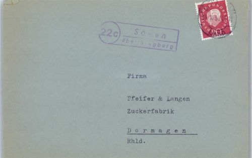 Söven Landpoststempel