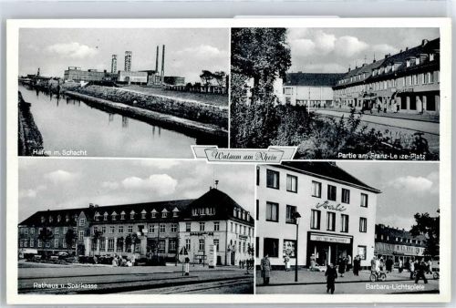 Walsum Hafen, Rathaus, Franz Lenze Platz, Barbara-Lichtspiele