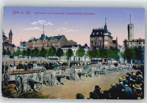 Köln Stadt Neumarkt , feindliche eroberte Geschütze