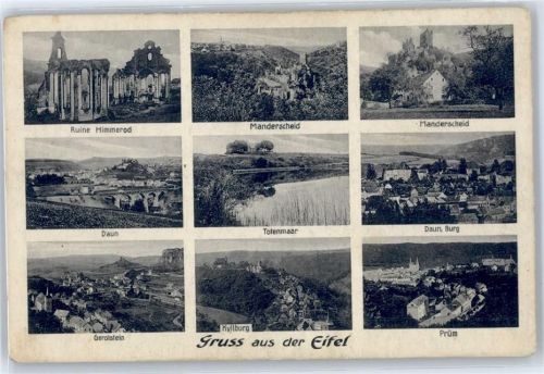 Manderscheid Ruine Himmerod, Burg Daun, Totenmaar, Prüm, Kyllburg, Gerolstein