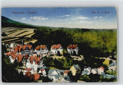 Falkenstein 1922 Blick von der Ruine