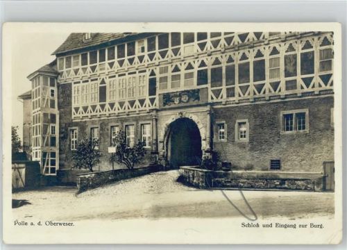 Polle 1930 Schloß Eingang