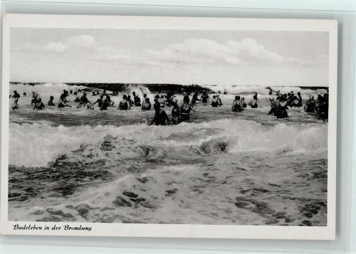 Norderney Badeleben in der Brandung