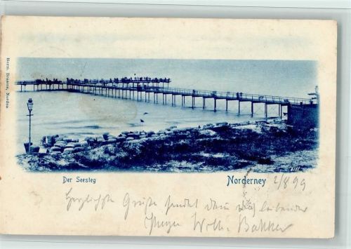 Norderney 1899 Seesteg