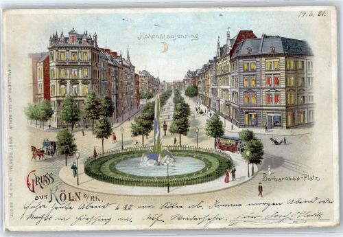 Köln Stadt Hohenstaufenring, Barbarossa-Platz