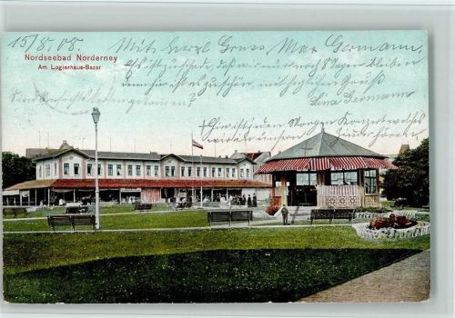 Norderney 1908 Am Logierhaus-Bazar