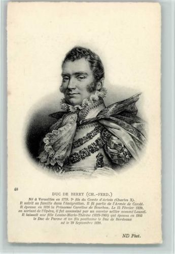 ND Phot. Nr. 48 Duc de Berry Ch.-Ferd.