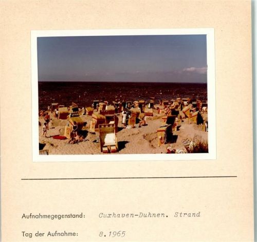 Duhnen Foto montiert auf Karton