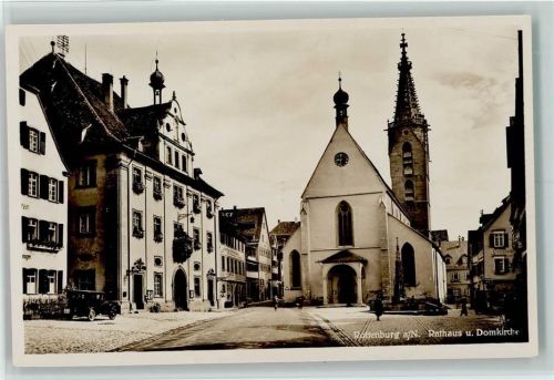 Rottenburg Rathaus, Auto , sehr gute Erhaltung AK