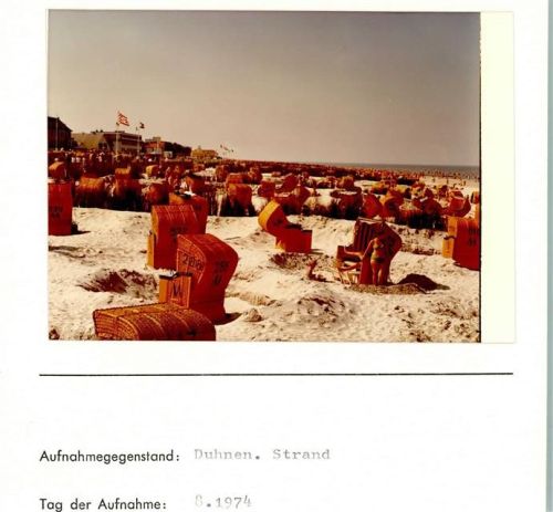 Duhnen Foto montiert auf Karton
