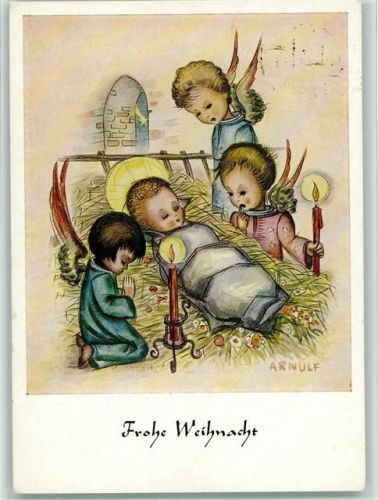 sign Arnulf - Dennoch Künstlerkarte Nr. 152 AK Weihnachten
