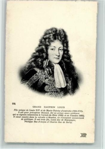 ND Phot. Nr. 184 Grand Dauphin Louis Adel Frankreich