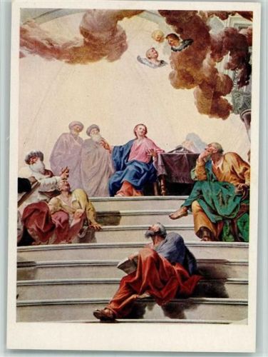 Neresheim Der zwölfjährige Jesus im Tempel Knoller Kuppelbild Abteikirche