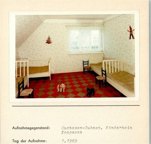 Duhnen Foto montiert auf Karton Steiff Elefant