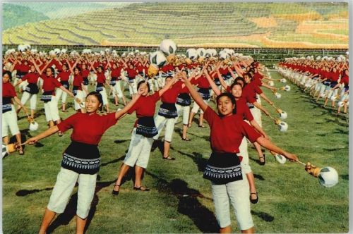 1965 China Massenveranstaltung Hymne der Revulotion