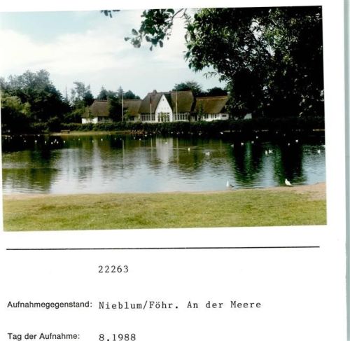 Nieblum An der Meere Foto montiert auf Karton