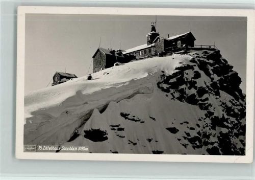 Zittelhaus Sonnblick Winteraufnahme Hüttenstempel
