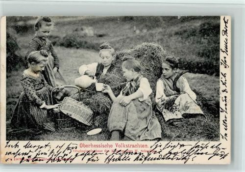 1902 Kinder beim Picknick