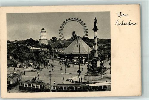 Wien Praterstern Riesenrad Planetarium Straßenbahnen