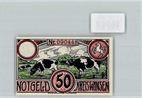 Winsen Notgeld Schloß Kühe
