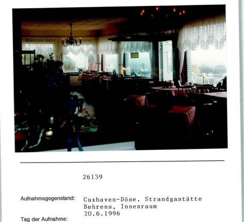 Cuxhaven Cuxhaven Döse Strandgasthaus Behrens Foto montiert auf Karton