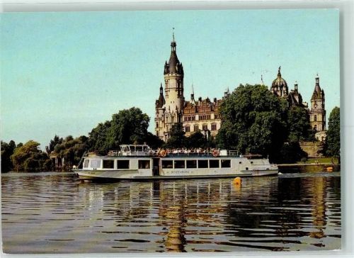 Schwerin Blick zum Schloß Personenschiff Boizenburg