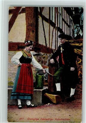 1913 Nr. 677 . Frau mit einer Gießkanne AK