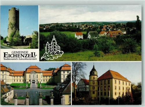 Eichenzell Rückseite mit Abschürfungen bzw Kleberesten