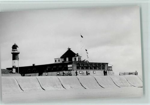 Borkum Heimliche Liebe Leuchtturm Foto montiert auf Karton
