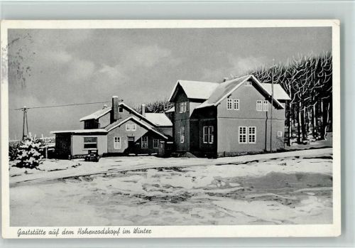 Hoherodskopf Gaststätte auf dem Hoherodskopf Winteraufnahme