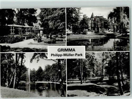Grimma Philipp-Müller-Park Rückseite mit Abschürfungen bzw Kleberesten