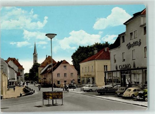Plattling Bahnhofstrasse Casino Wegweiser Regensburg München